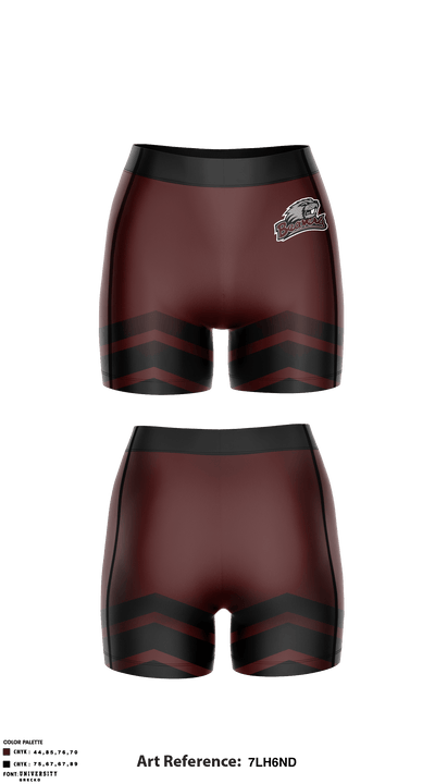 Bluefield High School Volleyball 45462865 Women's Compression Shorts - 1