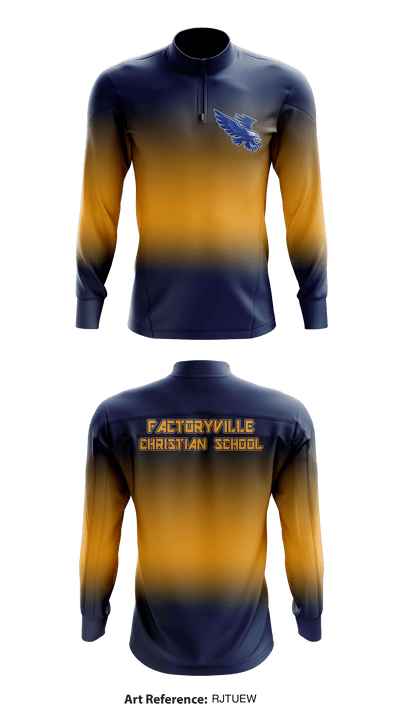 Factoryville Christian School 78112632 Quarter Zip Jacket - 2
