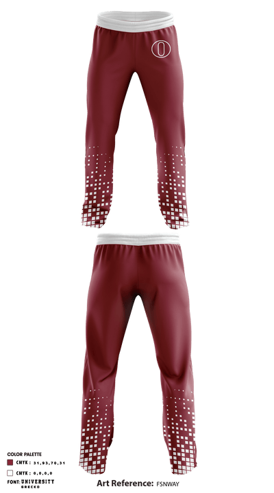 Ossining Senior High School Swimming 84786902 Sweatpants - 1