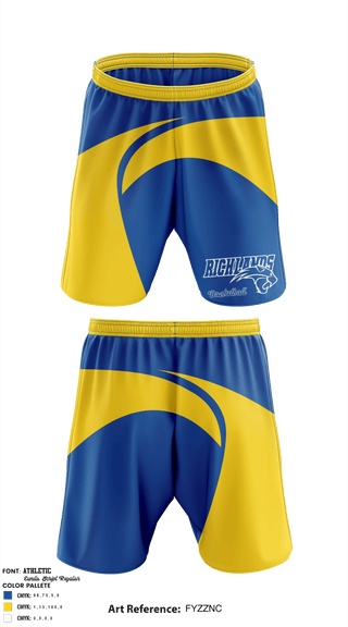 Athletic Shorts With Pockets, Richland Youth Basketball, Men's Basketball, Teamtime, Team time, sublimation, custom sports apparel, team uniforms, spirit wear, spiritwear, sports uniforms, custom shirts, team store, custom team store, fundraiser sports, apparel fundraiser