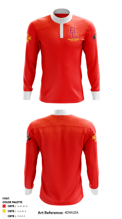 Bergen Catholic 40685857 Quarter Zip Jacket - 1