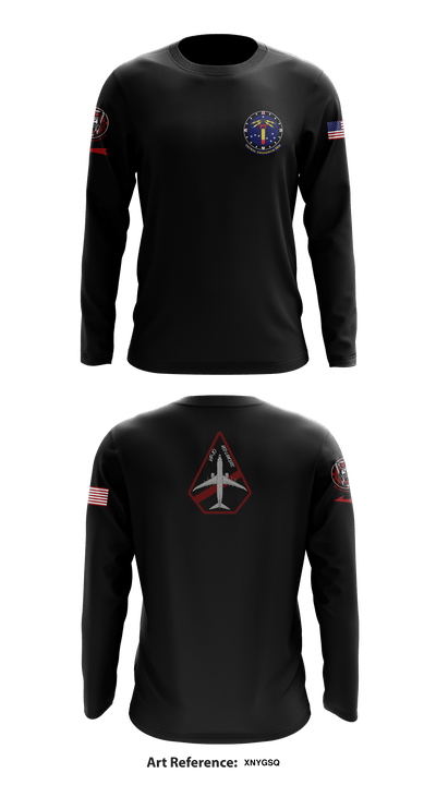 VP-10 Red Lancers 78238419 Long Sleeve Performance Shirt - 1
