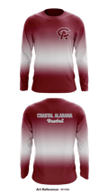 Coastal Alabama Baseball 56455274 Long Sleeve Performance Shirt - 1