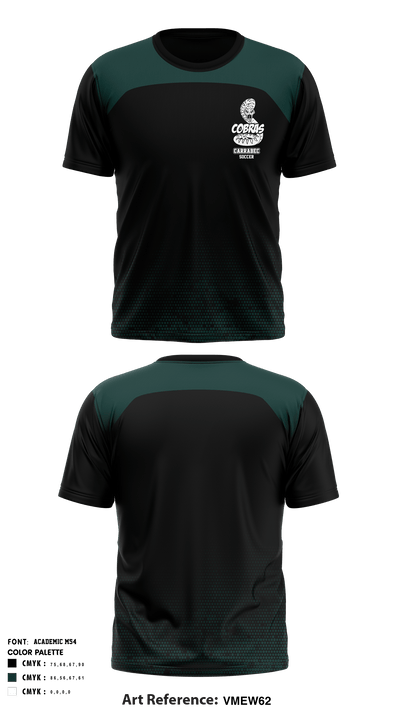 Carrabec High School Soccer 7725553 Short Sleeve Performance Shirt - 1