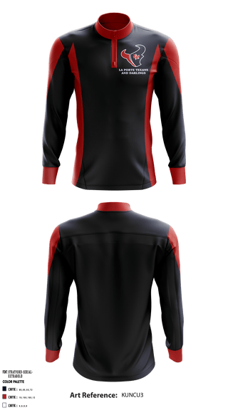 Quarter Zip Jacket, La Porte Texans And Darlings, School Spirit Store, Teamtime, Team time, sublimation, custom sports apparel, team uniforms, spirit wear, spiritwear, sports uniforms, custom shirts, team store, custom team store, fundraiser sports, apparel fundraiser