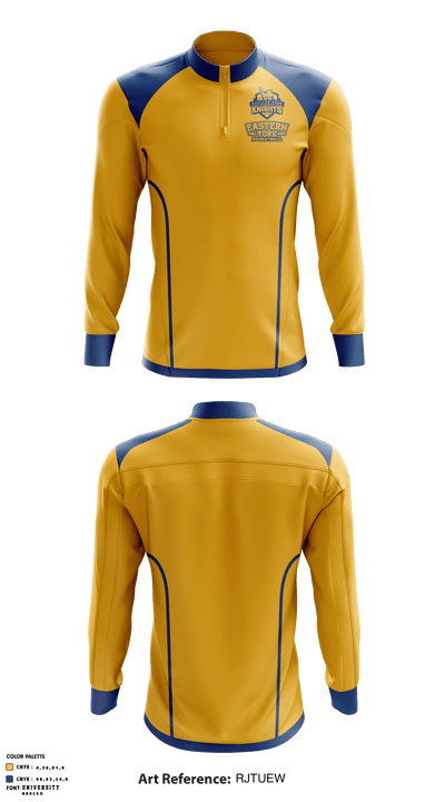 Eastern York High School Basketball 21112813 Quarter Zip Jacket - 1