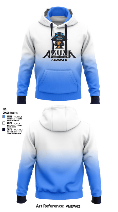 Azusa High School Tennis 24011591 Hoodie - 1