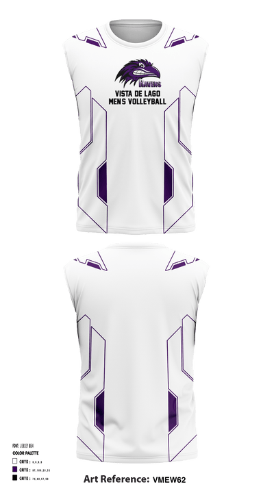 Vista Del Lago High School Men's Volleyball 86866003 Track Singlet - 2