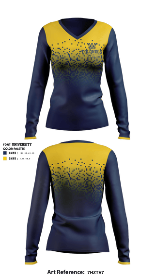 Women's Long Sleeve Vneck Shirt, Wilkes University Swimming, School Spirit Store, Teamtime, Team time, sublimation, custom sports apparel, team uniforms, spirit wear, spiritwear, sports uniforms, custom shirts, team store, custom team store, fundraiser sports, apparel fundraiser