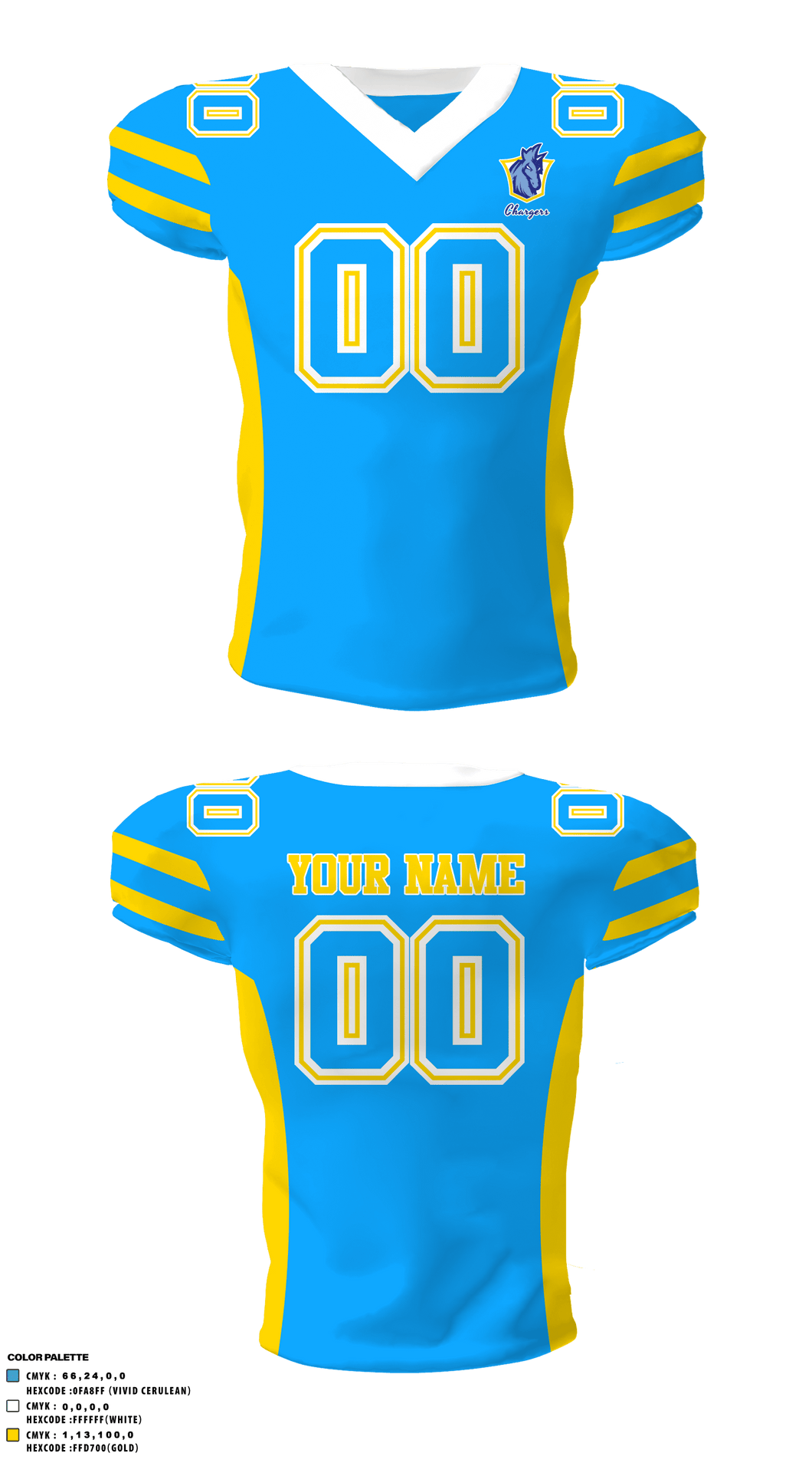 Highlands County Chargers 54968938 Football Jersey - 1 – Teamtime