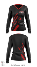 Del City High School Softball 8792738 Women's Long Sleeve V-neck Shirt - 1