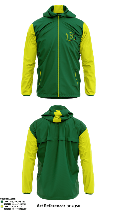 Dc Everest Youth Baseball League 41927379 Windbreaker - 1
