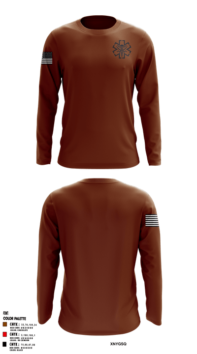 4/3 MED 67918910 Long Sleeve Performance Shirt - 1