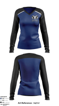 Newton High School Volleyball 83491187 Women's Long Sleeve V-neck Shirt - 1
