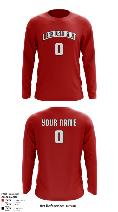 Legends Impact 35064941 Long Sleeve Performance Shirt - 2