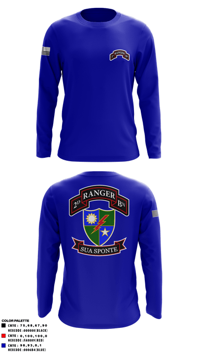 2nd Ranger Battalion 70049329 Long Sleeve Performance Shirt - 3