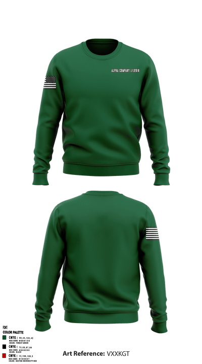 Alpha Company 1/125IN 63126132 Crew Neck Sweatshirt - 1