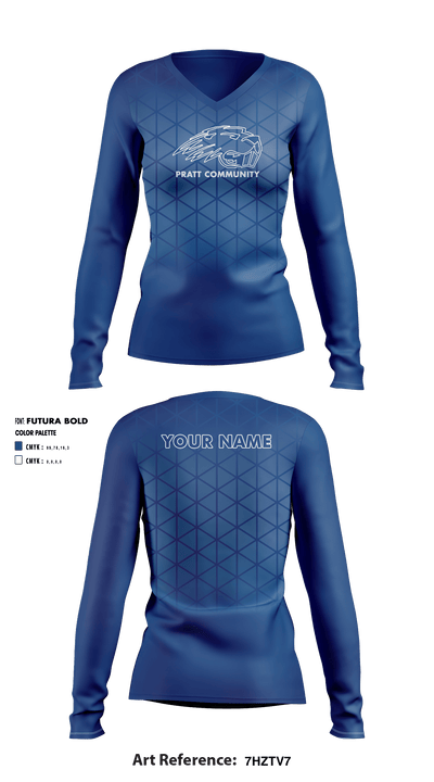 Pratt Community College Basketball 33918301 Long Sleeve Shooting Shirt - 1
