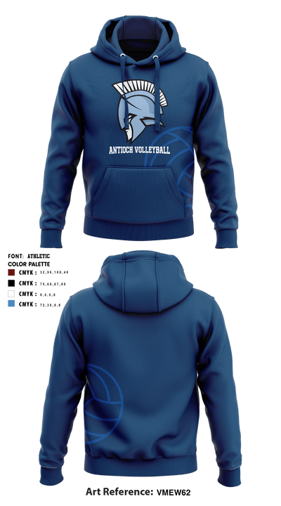 Antioch Middle School Volleyball 9817929 Hoodie - 6