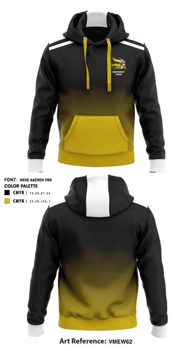 Northwest High School Track 72155128 Hoodie - 1