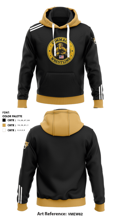 Commack High School Wrestling 82266688 Hoodie - 1