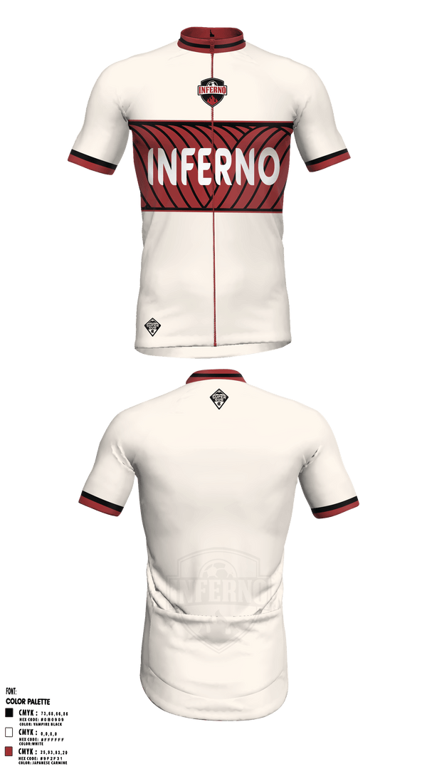 Cycling Jersey, Idaho Inferno Soccer Club Supporter Store, Men's Soccer, Teamtime, Team time, sublimation, custom sports apparel, team uniforms, spirit wear, spiritwear, sports uniforms, custom shirts, team store, custom team store, fundraiser sports, apparel fundraiser