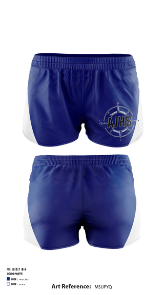 Women's Shorts, Auburn Junior High School Cheer, School Spirit Store, Teamtime, Team time, sublimation, custom sports apparel, team uniforms, spirit wear, spiritwear, sports uniforms, custom shirts, team store, custom team store, fundraiser sports, apparel fundraiser