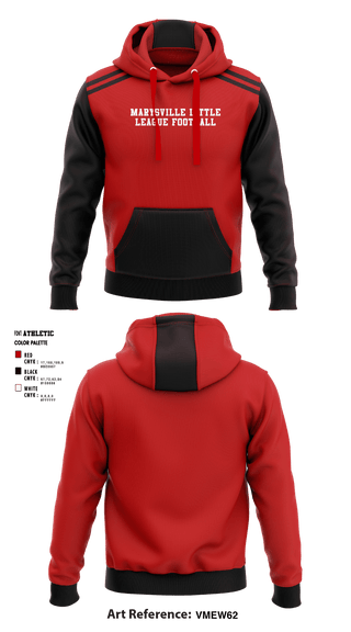 Hoodie, Marysville Little League Football, Football, Teamtime, Team time, sublimation, custom sports apparel, team uniforms, spirit wear, spiritwear, sports uniforms, custom shirts, team store, custom team store, fundraiser sports, apparel fundraiser