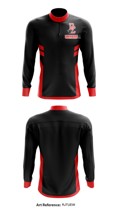 Daviess County Wrestling 27022812 Quarter Zip Jacket - 1