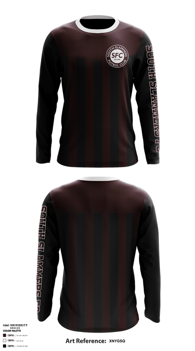 South Slammers FC 54416460 Long Sleeve Performance Shirt - 1