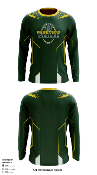 Long Sleeve Performance Shirt, Parkview High School Football, Football, Teamtime, Team time, sublimation, custom sports apparel, team uniforms, spirit wear, spiritwear, sports uniforms, custom shirts, team store, custom team store, fundraiser sports, apparel fundraiser