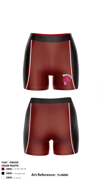 Antioch Middle School Volleyball 9817929 Women's Compression Shorts - 1