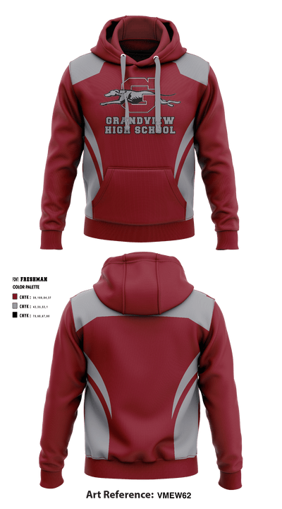 Grandview High School Cheer 58158567 Hoodie - 1