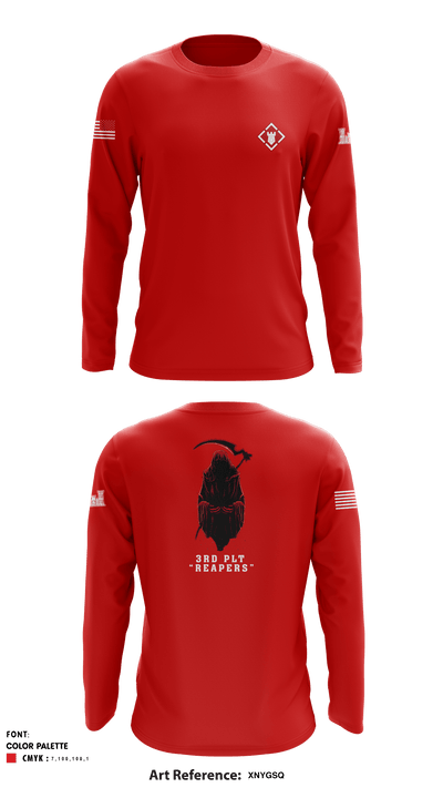 642nd Engineer Support Company 95564760 Long Sleeve Performance Shirt - 1