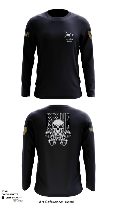 137th Echo Company 62214635 Long Sleeve Performance Shirt - 1