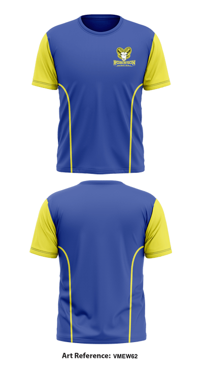 Robinson Secondary School Basketball 28929253 Short Sleeve Performance Shirt - 1