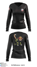 C-Shift Cool Cats 12896610 Women's Long Sleeve V-neck Shirt - 1
