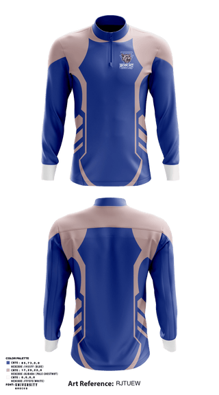 Quarter Zip Jacket, Berryville Bobcat Youth Wrestling Club, Wrestling, Teamtime, Team time, sublimation, custom sports apparel, team uniforms, spirit wear, spiritwear, sports uniforms, custom shirts, team store, custom team store, fundraiser sports, apparel fundraiser