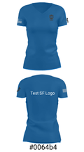 Test SF Logo 27063668 Women's Short Sleeve V-neck Shirt - 4