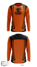 Central York High School Bowling 53060676 Long Sleeve Performance Shirt - 1