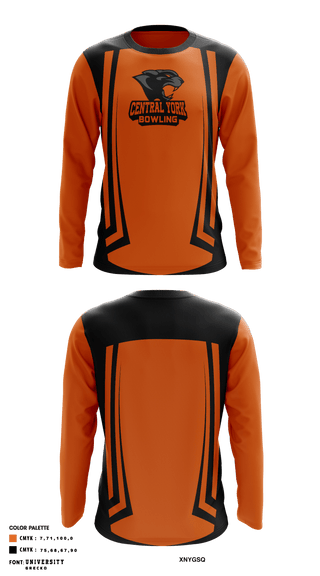 Long Sleeve Performance Shirt, Central York High School Bowling, Bowling, Teamtime, Team time, sublimation, custom sports apparel, team uniforms, spirit wear, spiritwear, sports uniforms, custom shirts, team store, custom team store, fundraiser sports, apparel fundraiser