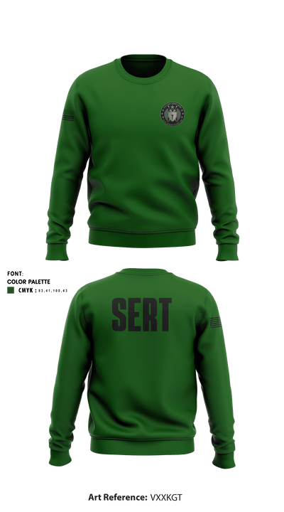 Hays County SERT 8784666 Crew Neck Sweatshirt - 1