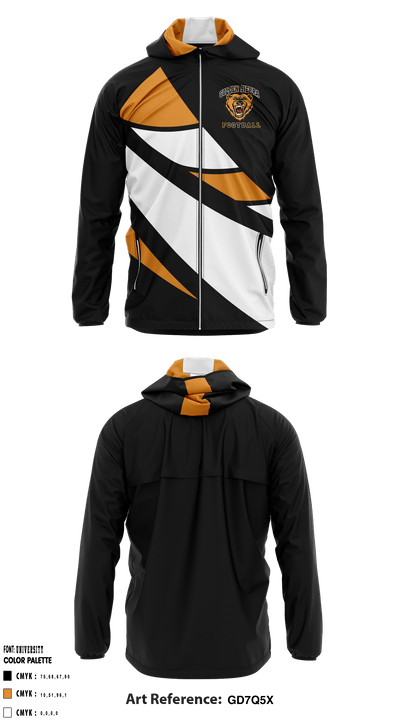 Golden Sierra High School Football 53743048 Windbreaker - 1