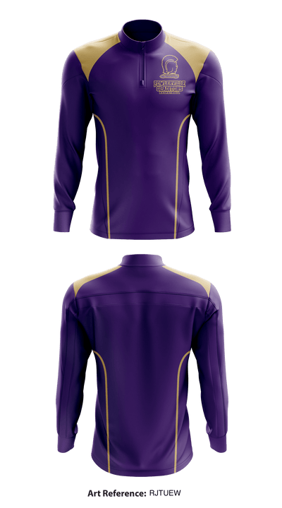 Fowlerville Basketball 79813988 Quarter Zip Jacket - 1