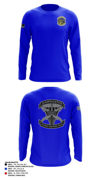Long Sleeve Performance Shirt, , Air Force, Teamtime, Team time, sublimation, custom sports apparel, team uniforms, spirit wear, spiritwear, sports uniforms, custom shirts, team store, custom team store, fundraiser sports, apparel fundraiser