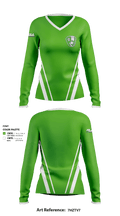 ROI Fastpitch 46913855 Women's Long Sleeve V-neck Shirt - 1