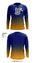 Martin County High School Football 69182417 Long Sleeve Performance Shirt - 1