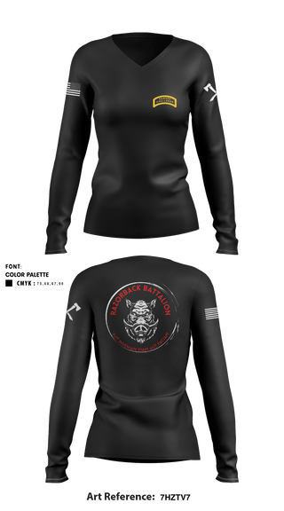 Women's Long Sleeve Vneck Shirt, , Army, Teamtime, Team time, sublimation, custom sports apparel, team uniforms, spirit wear, spiritwear, sports uniforms, custom shirts, team store, custom team store, fundraiser sports, apparel fundraiser