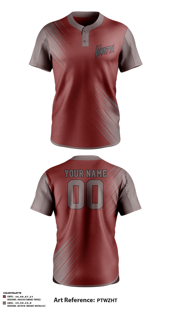 Two Button Softball Jersey, Vendetta Brimhall, Softball, Teamtime, Team time, sublimation, custom sports apparel, team uniforms, spirit wear, spiritwear, sports uniforms, custom shirts, team store, custom team store, fundraiser sports, apparel fundraiser