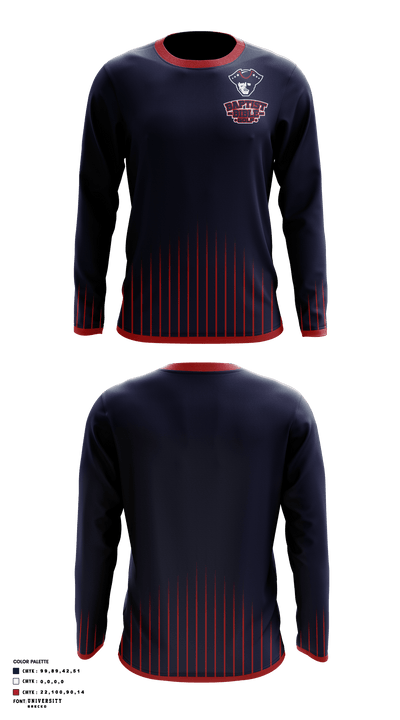 Baptist Bible College Golf 42443853 Long Sleeve Performance Shirt - 1